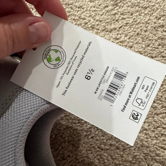 NWT Athletic Works Lifestyle Joggers Athletic Sneakers Shoes Women's Size 6.5 - Picture 9 of 10